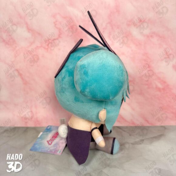 Hatsune Miku Kyurumaru Plush Toy Doll Black Bunny 10IN by FuRyu NEW US SELLER - Picture 2 of 8